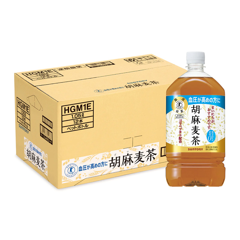 サントリー　胡麻麦茶　1.05Lペット x12本　【特定保健用食品】 1.05L x 12本