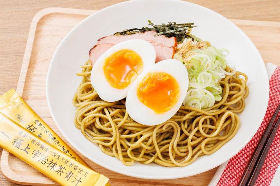 【ハピネス青汁レシピ⑮】レンジでパパッと!青汁入り油そばでお手軽ワンランクアップメニュー