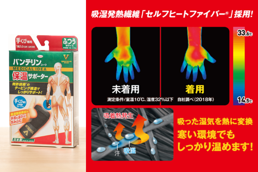 バンテリンコーワ保温サポーター 手くび専用【一般医療機器】