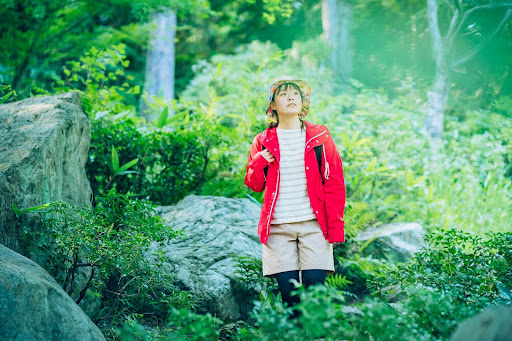 ツバ広ハットとアームカバー