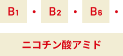 B1・B2・B3・ニコチン酸アミド