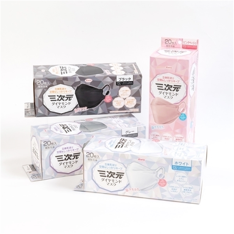 三次元ダイヤモンドマスク 20枚入 ホワイト
