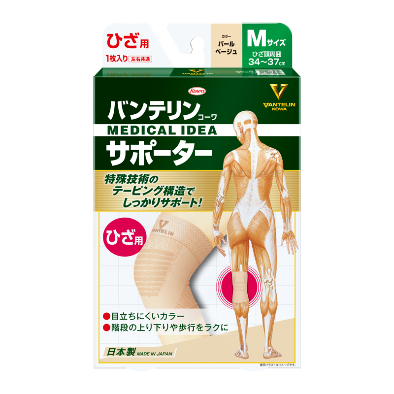 バンテリンコーワサポーター　ひざ用 パールベージュ M