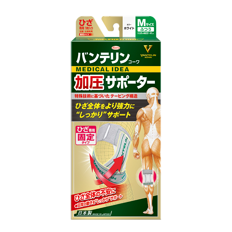 バンテリンコーワ加圧サポーター　ひざ用 ブラック Ｍ