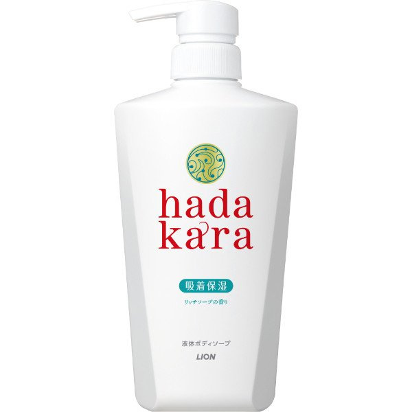 ライオン LION hadakaraハダカラ ボディソープ 液体タイプ リッチソープの香り 本体 500mL 500ml