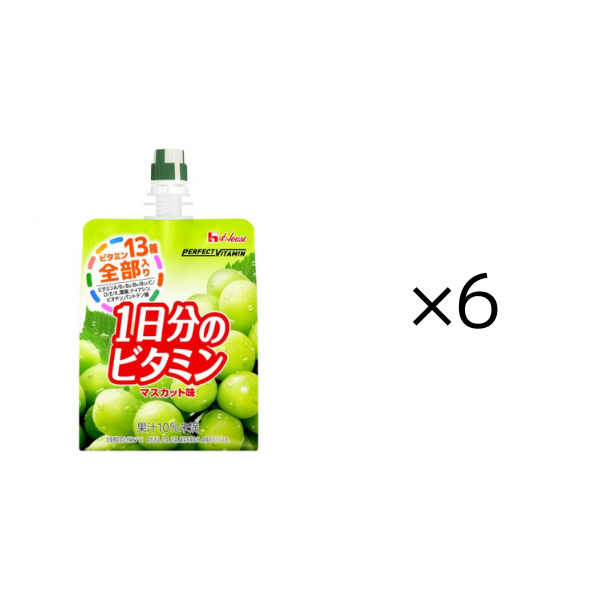 1日分のﾋﾞﾀﾐﾝｾﾞﾘｰ ﾏｽｶｯﾄ味_6セット 6セット