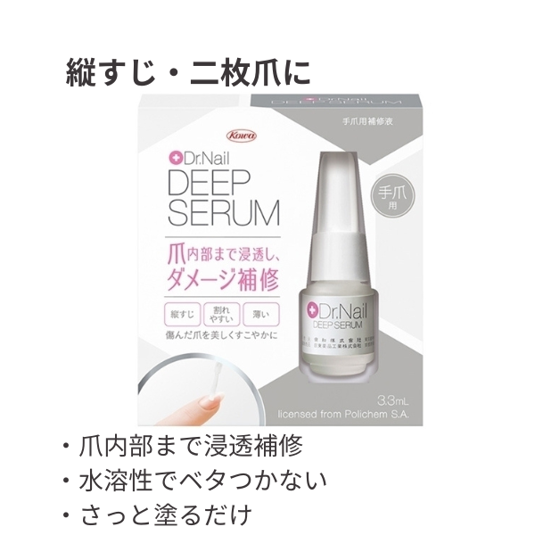 爪トラブルのための浸透補修液　ディープセラム 3.3mL