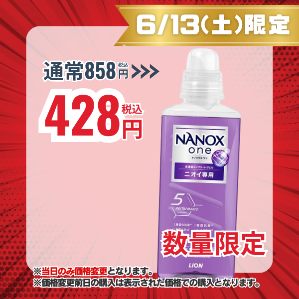 ライオン LION NANOX one ナノックスワン ニオイ専用 本体大 640g[洗濯