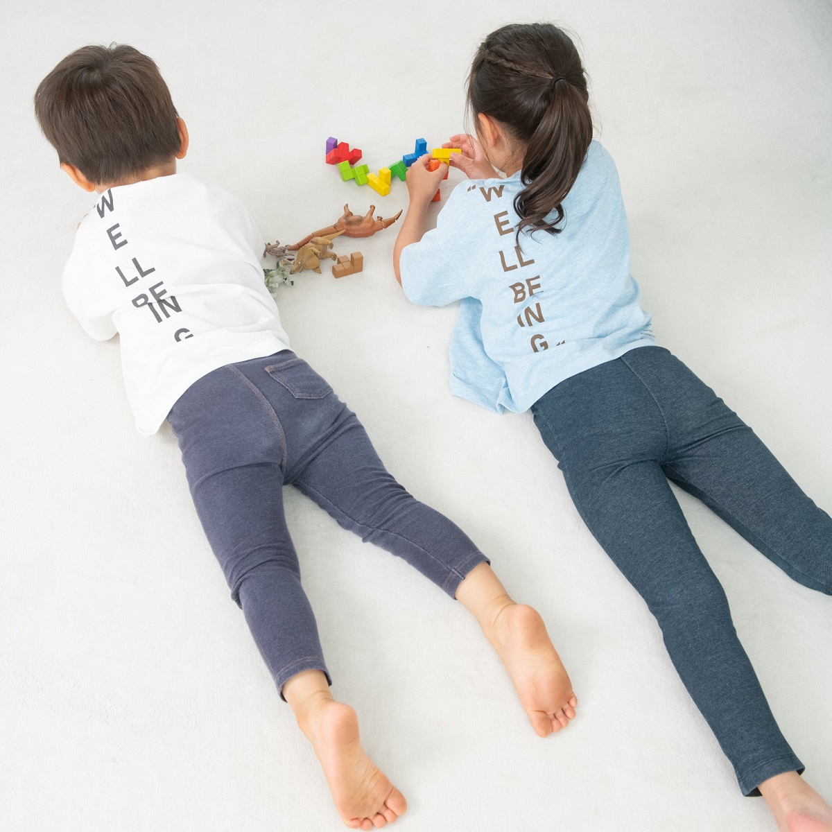 Well-being　リカバーKid'sTシャツ ライトブルー 130