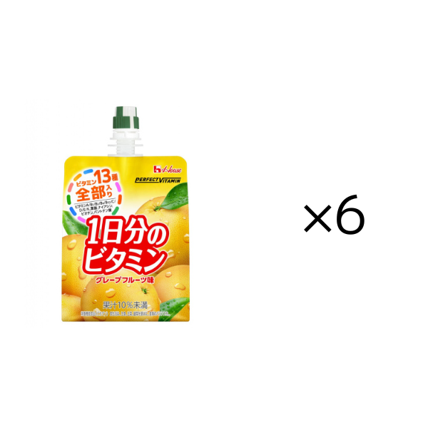 1日分のﾋﾞﾀﾐﾝｾﾞﾘｰ ｸﾞﾚｰﾌﾟﾌﾙｰﾂ_6セット