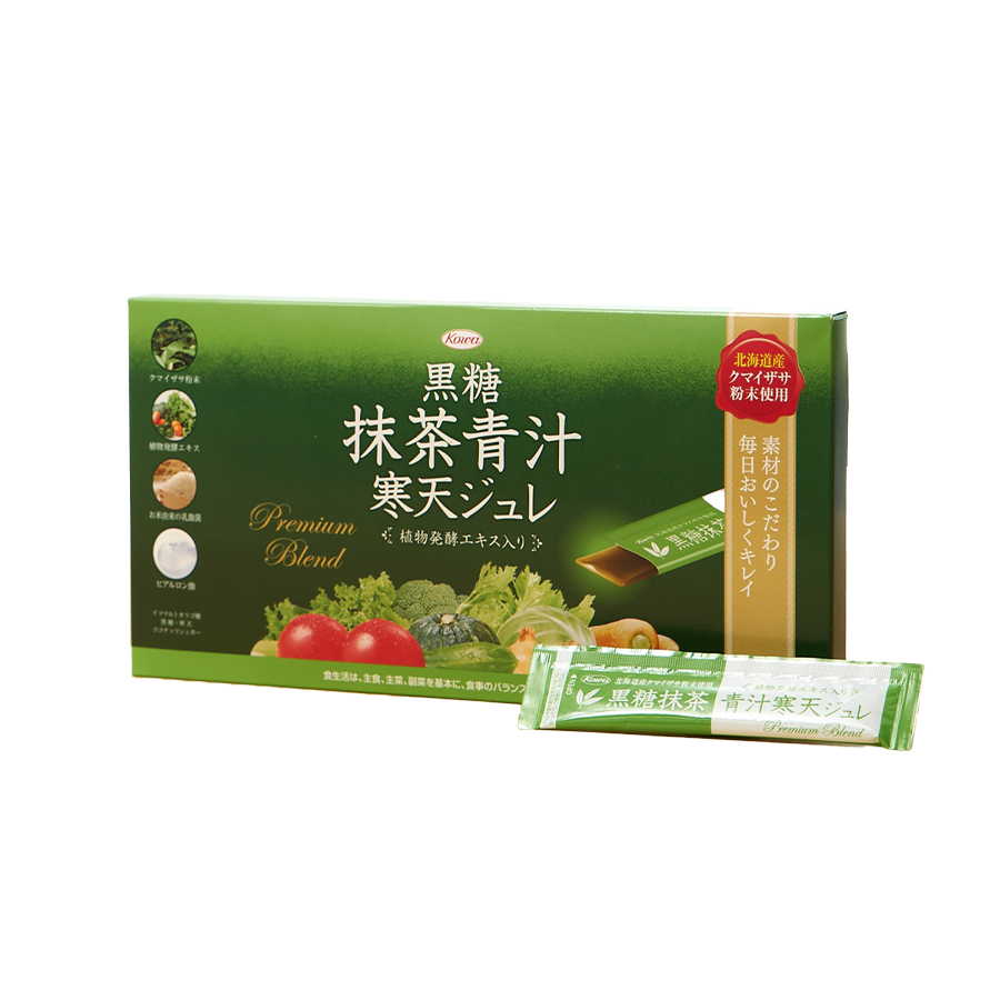 【会員限定】黒糖 抹茶青汁 寒天ジュレ 30本※定期