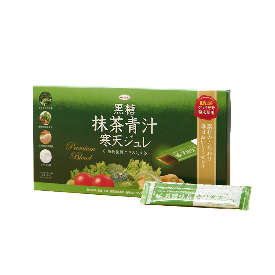 黒糖　抹茶青汁　寒天ジュレ　30本※定期