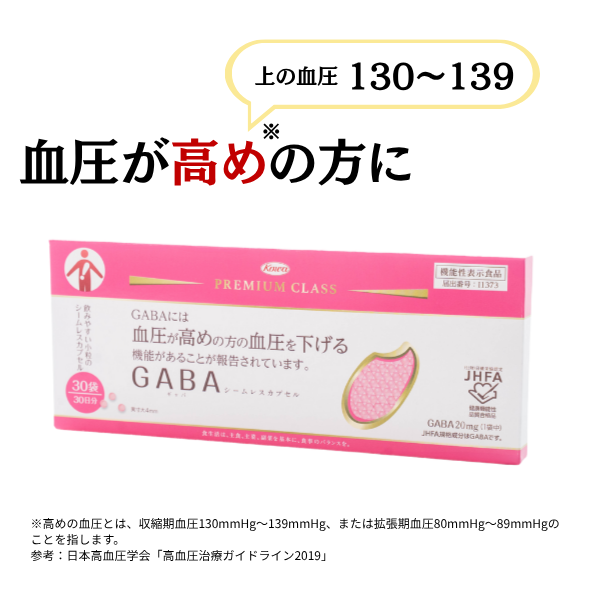 GABAシームレスカプセル 30袋 (血圧が高めの方へ)【機能性表示食品】定期【初回980円送料無料】
