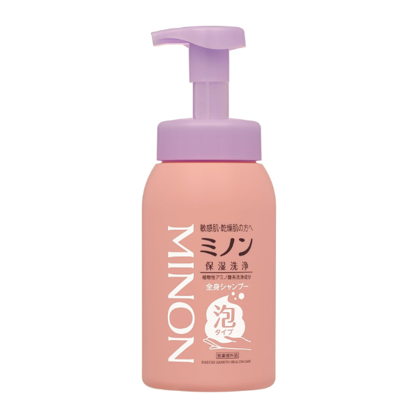 ミノン 全身シャンプー 泡タイプ ボトル 500mL 【医薬部外品】