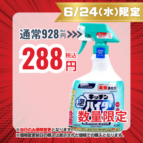 花王 キッチン泡ハイター 業務用 1000mL[キッチン用漂白剤]