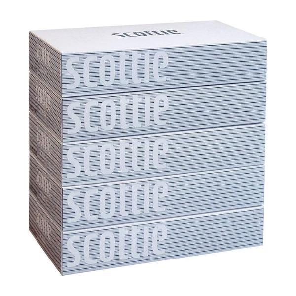 スコッティ ティシュー 200組×5箱パック [ボックスティッシュ]