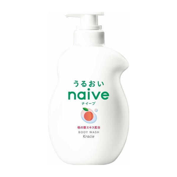 クラシエ Kracie ナイーブ ボディソープ 桃の葉エキス配合 本体ポンプ 液体 530ｍL