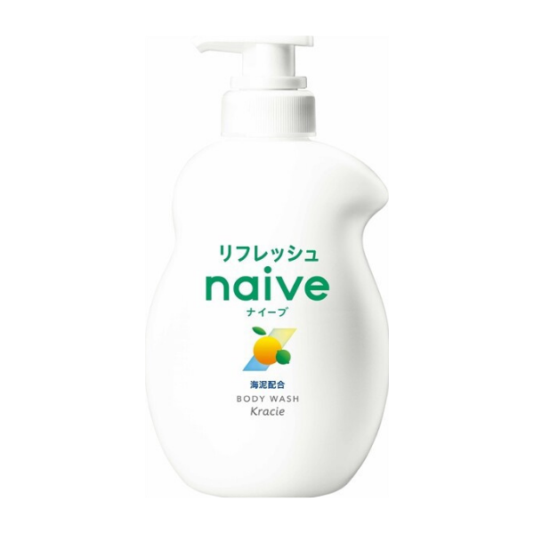 クラシエ Kracie ナイーブ リフレッシュボディソープ 海泥配合 本体ポンプ 液体 530ｍL