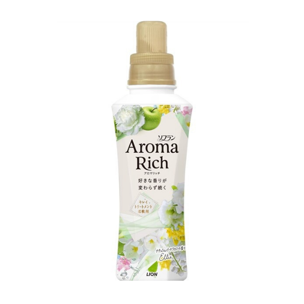 ライオン LION ソフラン アロマリッチ エリー ナチュラルブーケアロマの香り 本体 480ml[柔軟剤]