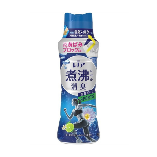 P&G レノア 煮沸レベル消臭抗菌ビーズ SPORTS クールリフレッシュ＆シトラスの香り 本体 420ml[洗濯ビーズ]