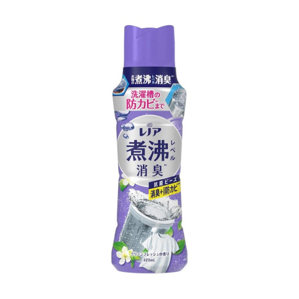 P&G レノア 煮沸レベル消臭抗菌ビーズ 洗濯槽の防カビ クリーンフレッシュの香り 詰替 本体 420ml[洗濯ビーズ]