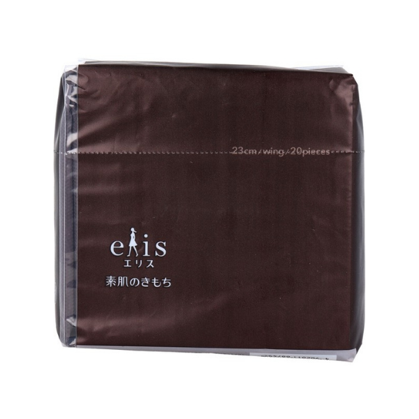 エリス elis 素肌のきもち シンプルデザイン 超スリム 多い昼用 羽つき 23cm 20枚 [生理用ナプキン]