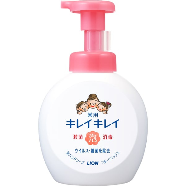 ライオン LION キレイキレイ 薬用泡ハンドソープ フルーツミックスの香り 本体 大型サイズ 500mL 【医薬部外品】