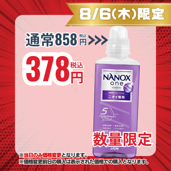 ライオン LION NANOX one ナノックスワン ニオイ専用 本体大 640g[洗濯用液体洗剤]