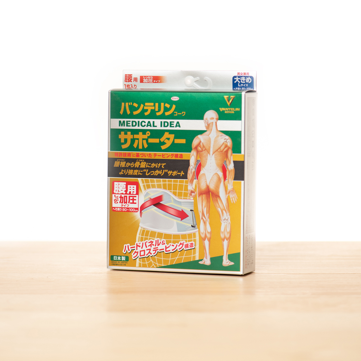 バンテリンコーワ加圧サポーター　腰用　固定タイプ