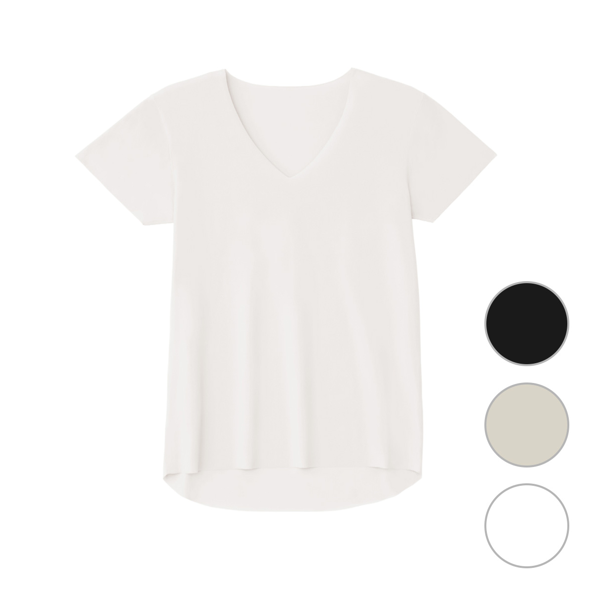 メッシュVネックTシャツ