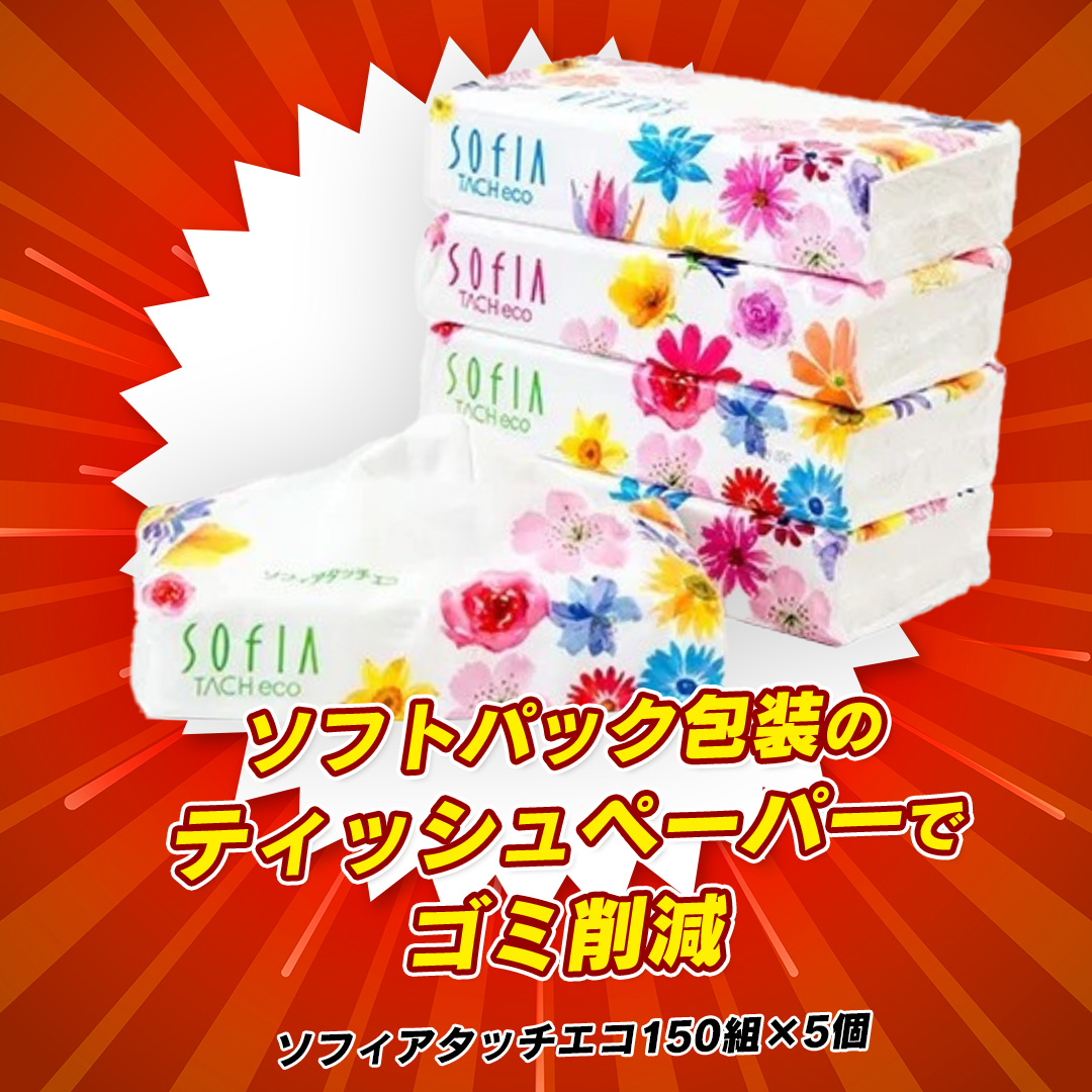 マスコー製紙　ソフィアタッチエコ　150組×5個