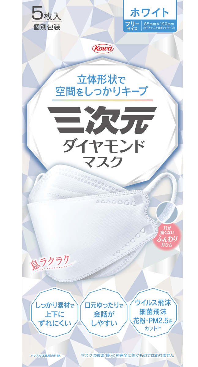 景品_三次元ダイヤモンドマスクホワイト