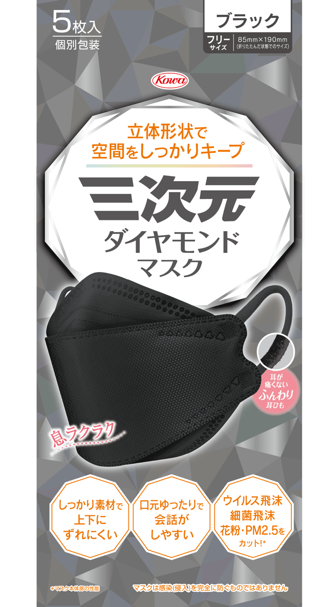 景品_三次元ダイヤモンドマスクブラック