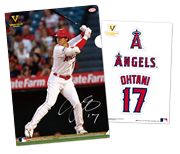 （ノベルティ）大谷翔平MLBエンゼルスクリアファイル　シールセット