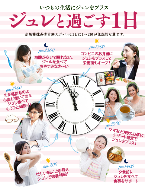 いつもの生活にジュレをプラス