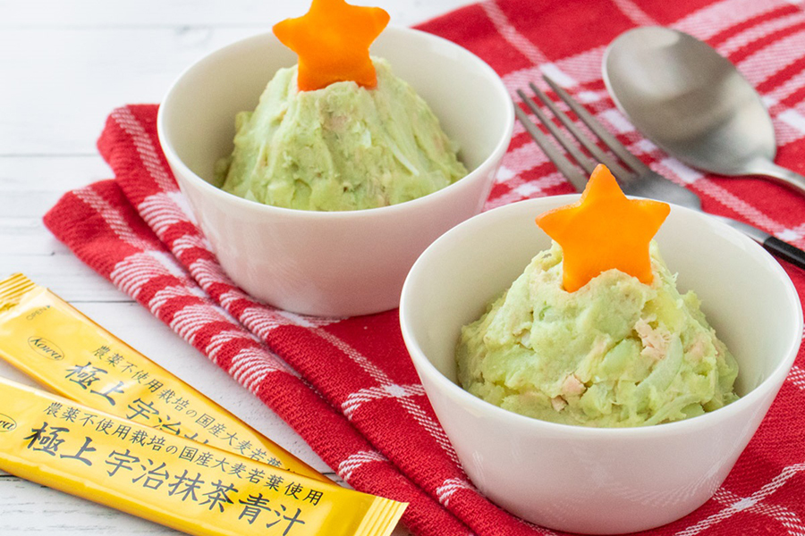 【ハピネス青汁レシピ①】冬イベントに簡単おいしい栄養満点ポテトサラダ。青汁でうれしい効能とコク＆風味アップ！