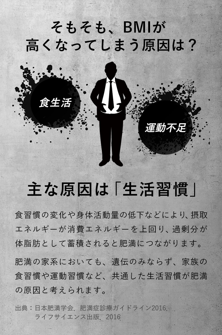 そもそも、BMIが高くなってしまう原因は？ 主な原因は「生活習慣」